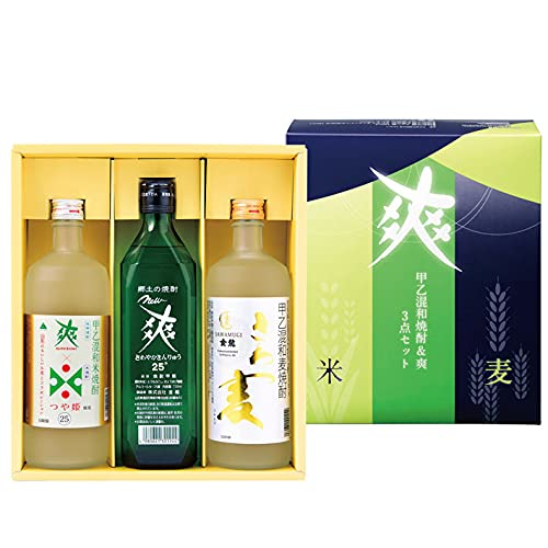 Amazon.co.jp: 焼酎 爽やか 3本セット つや姫・さわ麦・爽 720ml
