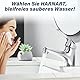 HARNART Wasserhahn Bad Galvanisierung,Waschtischarmatur Kurzversion in modernem Design Waschbecken Armaturen in Edelstahl,Einhebelmischer Mischbatterie für Badezimmer und Gäste-WC