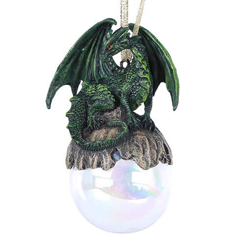 Checkmate Dragon Ornament Ball by Ruth Thompson Christmas Tree Holiday Decoration Gift Decor (Lord of Forest Green)