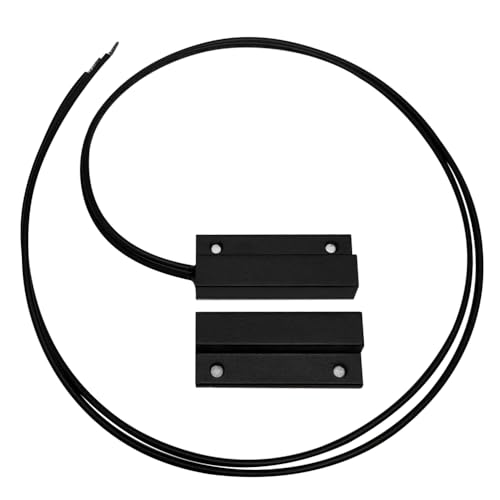 Image of 5 Sets Surface Mounted NC Magnetic Contacts Switch for Door /Window Alarm System with Double Side Tape (Black)