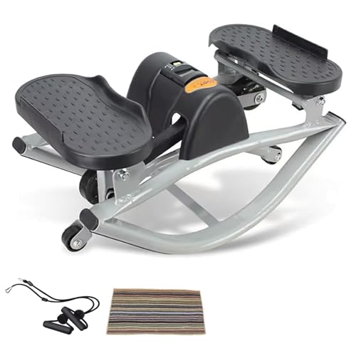 Machine cardio pas à pas pliante pour muscler jambes et bras sans bruit