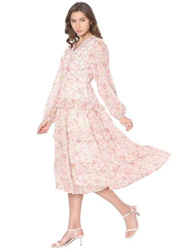 Image of VERO Moda Midi Fit and Flare Dress for Women