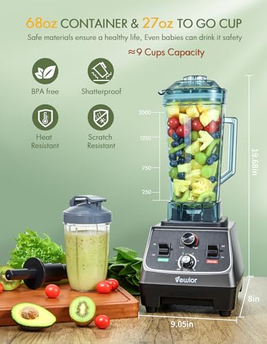 VEWIOR-2200W-Blenders-for-Kitchen-Professional-Smoothie-Blender-with-68oz-Tritan-Container-27oz-To-Go-Cup-Countertop-Blender-for-Smoothies