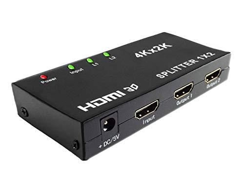 Amazon | HDMI 分配器 スプリッター 1入力 2出力 同時出力 4K*2K 30Hz