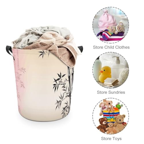 Panier à linge pliable floral imperméable pour chambre et bain