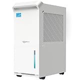 Vellgoo 3,200 Sq.Ft Energy Star Dehumidifier for Basement with Drain Hose, 36 Pint DryTank Dehumidifiers for Large Room, Suit for Garden Hose, Intelligent Humidity Control, 24H Timer