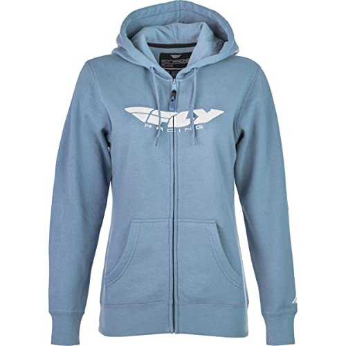 Fly Racing 358-0063M Women's Fly Corporate Zip Up Light Blue Md