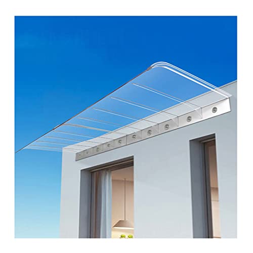 Auvent de patio transparent au design moderne avec couverture en polycarbonate haut de gamme