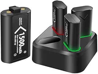 4 Packs 1500mAh Controller Battery Pack for Xbox One Series X S Rachargeable Batteries Pack,Play and Charge Kit Accessories for Xbox Series X/Xbox Series S/Xbox One X/Xbox One Wireless Controller
