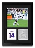 HWC Trading Sidney Govou Lyon Cadeaux imprim�s photo autographe sign�e pour les fans de football et les supporters - A4 Portrait Encadr�