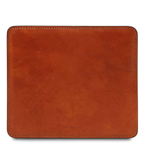 Tapis de souris en cuir véritable TUSCANY LEATHER sous-main compact et tapis de bureau noir