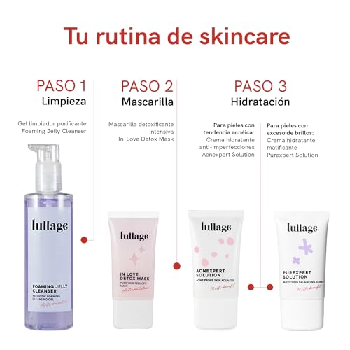 Miniatura 6 de Lullage Mascarilla Mineral Purificante Peel-Off, 40 Ml Neutralizante Y Anti-Polución Para Piel Mixta - Grasa Tratamiento Vegano Y Natural Detox, Antioxidante Y Oxigenante, In Love Detox Mask
