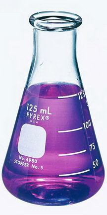 Pyrex* Brand Erlenmeyer Flask with Reinforced Tooled Top, 1000ML, Stopper No. 9 [ 1 Pack(s)]