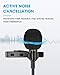 PoP voice 16 Feet Lavalier Microphone for 3.5mm Devices, Android and Camera - Noise Cancelling Lapel Mic TRRS Omni Mic for Phones, TikTok, Video Recording (with a TRS Adapter, 2 Clips and 4 Covers)