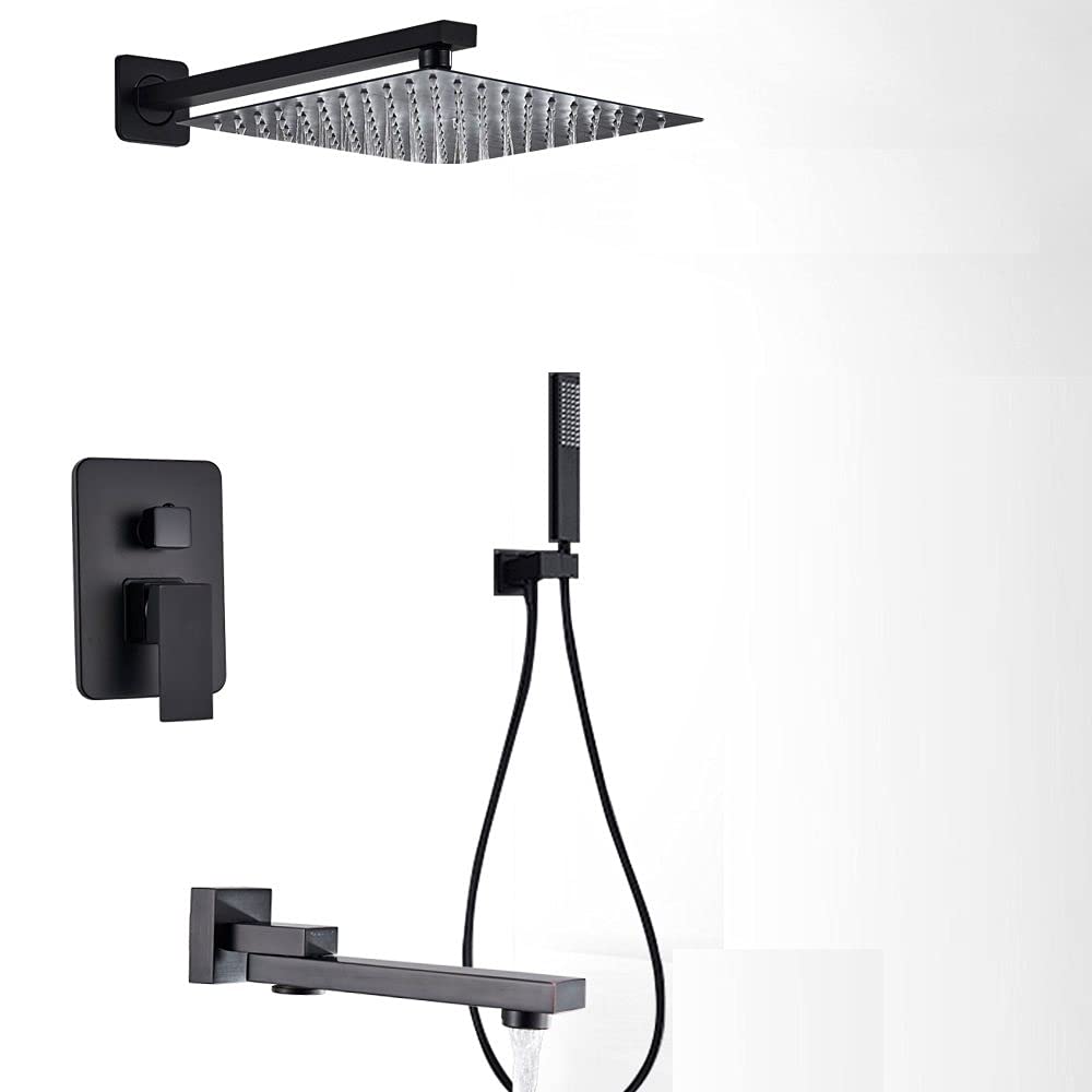 Mitigeur de douche à effet pluie avec bec rotatif et douchette b