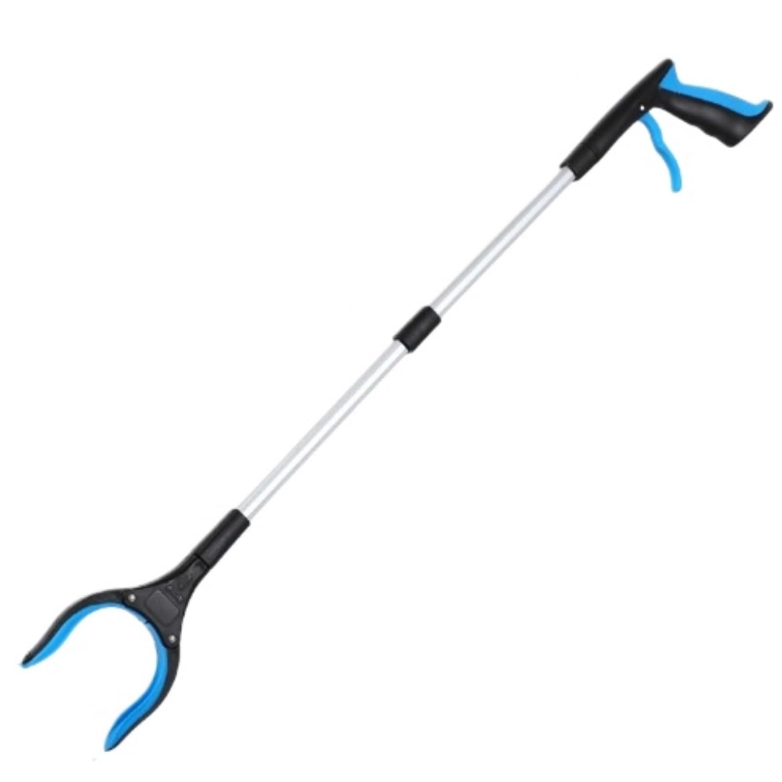Pinza Raccogli Oggetti Resistente 2 Pezzi di Strumento Presa in Alluminio, Artiglio Magnetico, Leggero E Pieghevole Pinza Antiscivolo(Blue)