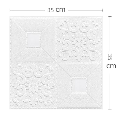 Azulejos 3D lavables e impermeables con espuma autoadhesiva protectora 5
