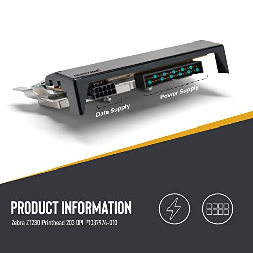 Parkwell Cabeça de impressão Zebra ZT230 compatível P1037974-010 203 DPI | Cabeça de impressão compa