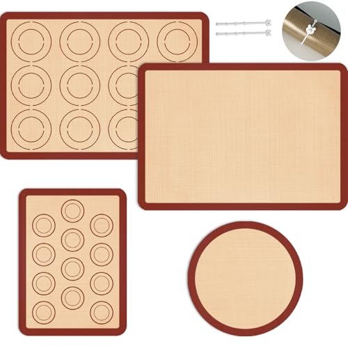 Koolstuffs Silicone Baking Mat Set of 4, Nonstick and Reusable