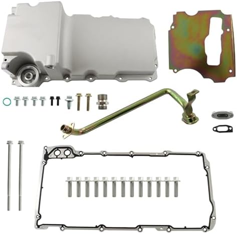 labwork 302-1 Aluminum Oil Pan Kit Replacement for GM Muscle Classi Car Truck 4.8L 5.3L 6.0L 6.2L 1955-1987