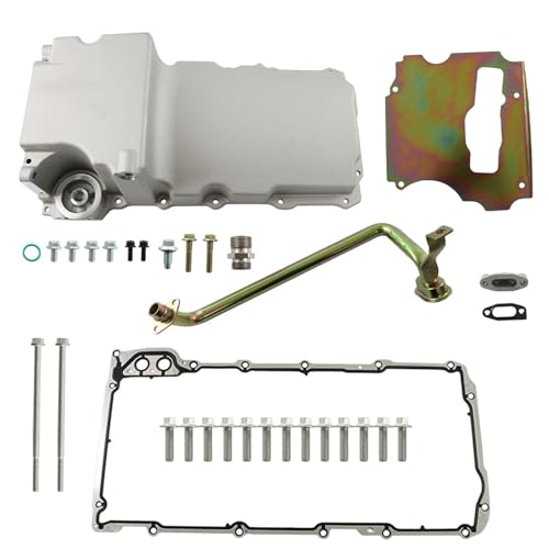 labwork 302-1 Aluminum Oil Pan Kit Replacement for GM Muscle Classi Car Truck 4.8L 5.3L 6.0L 6.2L 1955-1987