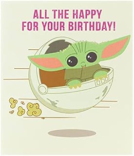 The Child of The Mandalorian Birthday Card - Disney Star Wars Birthday Card - Birthday Card for Him - Birthday Card for Female