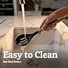 PriorityChef Silicone Cooking Utensil Set with Wooden Handles — Kitchen Utensils for Nonstick and Ceramic Cookware, Heat Resistant up to 446°F, Black #4