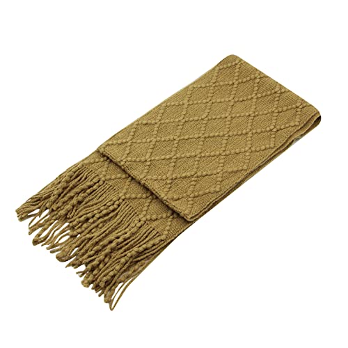 Knitted Scarf Fashion Solid Color Toddler Soft Warm Scarves Neck Warmer Winter With Tassel For Girls Womens #TOP2