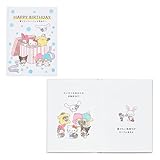 Sanrio 656313 - Libro de fotos de personajes de Sanrio para celebración de cumpleaños, todos desde la caja, tarjeta de mensaje