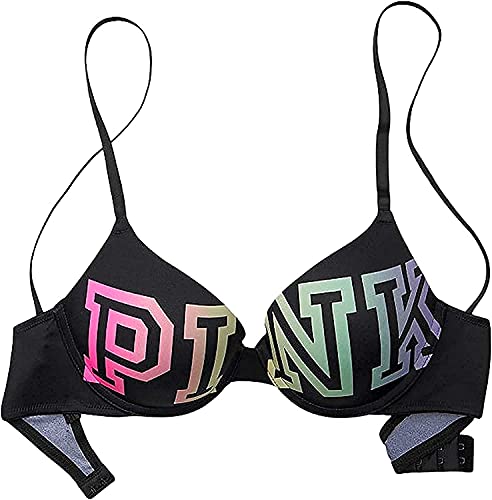 Victoria's Secret Pink Wear Everywhere Push Up Bra Multi Color Size 36C New