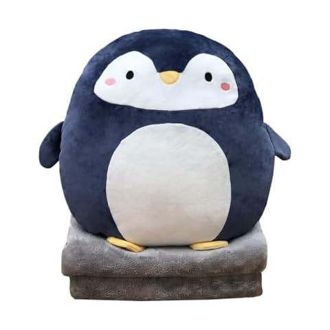 Hofun4U Penguin Stuffed Animal 16 Inch, Blanket in Cute Plush Pillow, Girls Boys Gifts for Birthday Christmas, Travel Cover