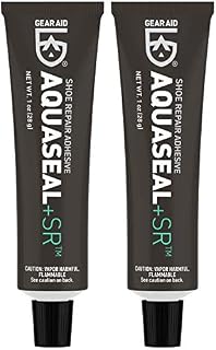 Gear Aid Aquaseal SR Shoe and Boot Repair Adhesive, Clear Glue, 1 oz