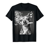 Smoking Dog Chihuahua Funniest Meme T-Shirt