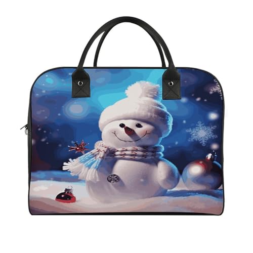 Maletín ligero para laptop unisex con diseño muñeco de nieve miniatura 3