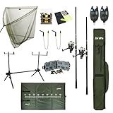 💪 Durata: il FISH-XPRO Carp Set è realizzato con materiali di alta qualità che ne garantiscono la durata e l'utilizzo a lungo termine. Le canne possono sopportare carichi pesanti e resistere alla forza delle grandi carpe senza rompersi o danneggiarsi.