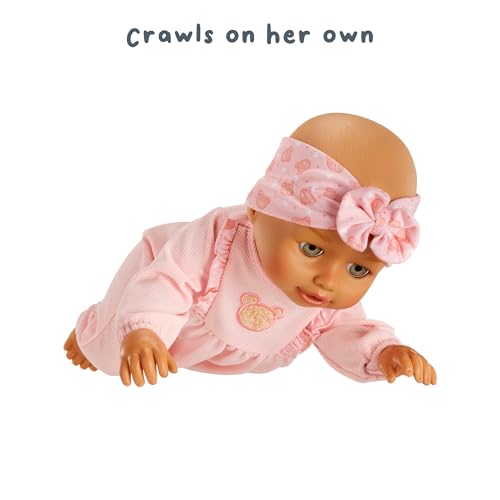 Baby born Learn to Walk Baby Doll Olivia - Gray-Green Eyes: Realistic Features for Kids Ages 3+, Walks, Crawls, Sits & Kicks, Eyes Open & Close, Multiple Sound Effects by Baby born - Image 2