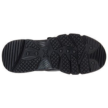 Apex Men's Velcro Strap Walker Walking Shoes - Size 14 W Black-Light Grey #TOP6