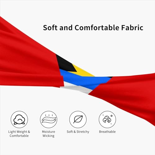 Image of Cute Flag Headbands Women Men Flag Sweatband Sports Headband for Running, Cycling, Yoga Gym, Working Out
