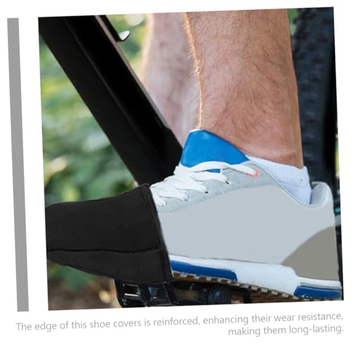 Cubiertas térmicas para medias zapatillas de ciclismo, impermeables, cortaviento y cálidas, de material suave, resistentes al agua y a las manchas para uso al aire libre miniatura 7