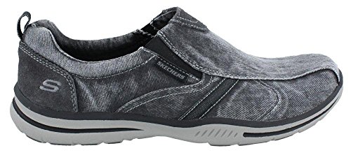 Skechers Men's Relaxed Fit Elected Drigo Slip-On Loafer,Dark Gray,12 D US