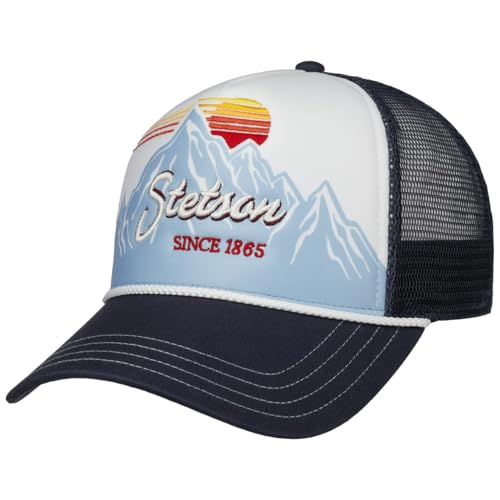 Casquette Trucker Stetson Alpine Sunset avec finitions premium et mesh de haute durabilité