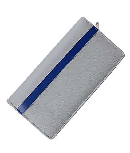 Image of Faux Leather Men Expanding Files & Wallets(blue)
