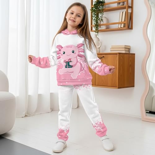 doginthehole Girl Halloween Hoodies and Jogger Set Long Sleeve Hooded Sweatshirt Long Pants 2Pcs Spooky Season Outfits4