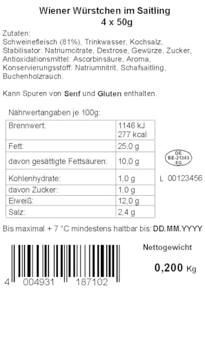 Mischau Wiener Würstchen im Saitling Aromaschutz, 200 g – Bild 3