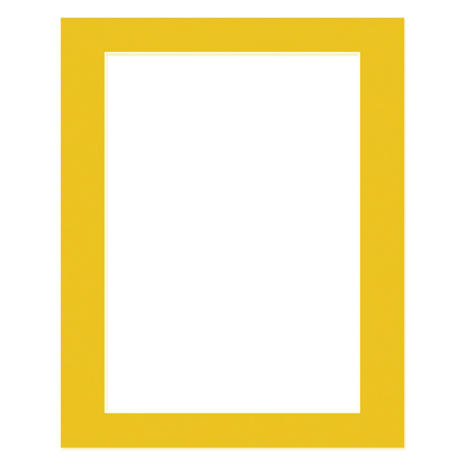 Alison Kingsgate 20x16" Bright Yellow Picture Mount for A3 Aperture — image 1