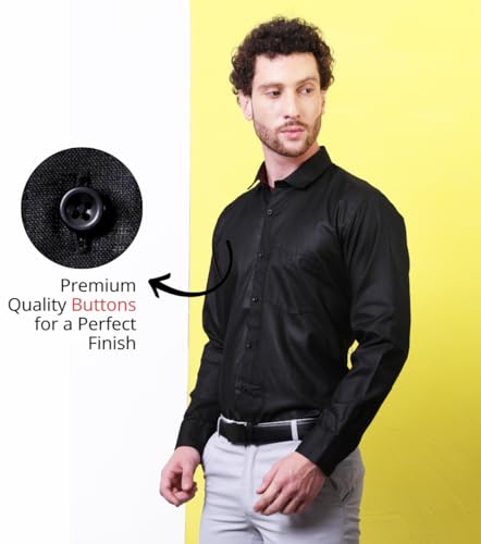 Image of CONTRARY Men's Solid Plain Satin Shirt | Stylish Casual & Formal Wear | Premium Pure Satin Silk Silk Fabric | Full Sleeve Button-Down Shirt for Office, Parties & Daily Outfits (Multicolor)