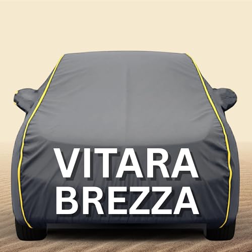Image of Upgrade4cars Premium Car Cover (Grey, Brezza)