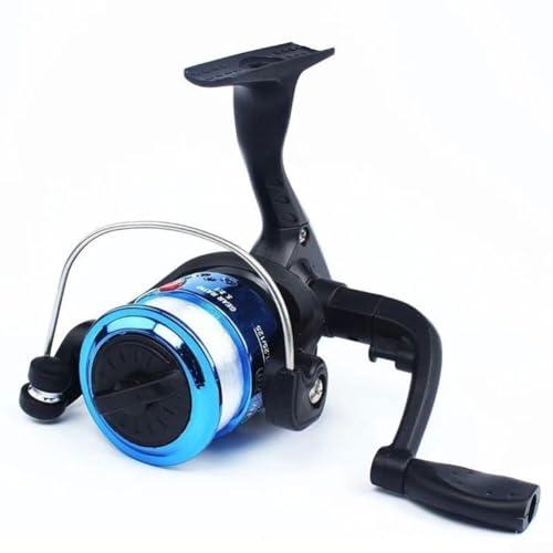 Honseadek Carrete giratorio plegable ultraligero para agua salada con carrete de metal para pesca en aguas profundas y agua dulce, diseño ligero y duradero para pesca versátil