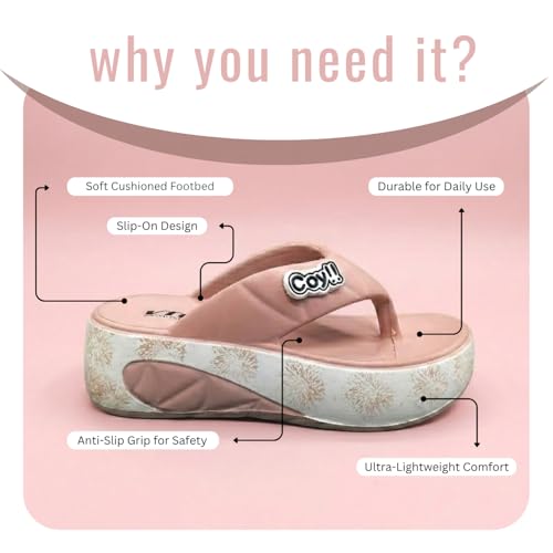 Image of VTC-Girls' EVA Sole Flip-Flop Slipper, Soft Cushioned Footbed, Ultra-Light, Slip-On, Casual Wear