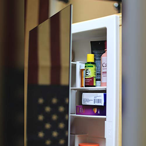 Zaca Spacecab Media Recessed Medicine Cabinet, 16" W X 26" L #TOP4